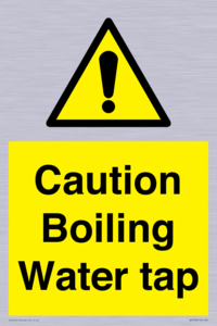 Caution Boiling Water Tap